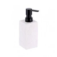 Dispenser polyresin τετρ.λευκό 260ml/6x18cm