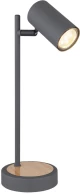 Λάμπα Επιτραπέζια Globo Lighting Robby 1x GU10 LED - 57910TG Γραφίτης