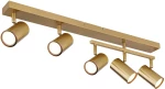 spotlights metal gold colors brushed, 5x GU10 - 57911-5GO
