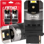 ΛΑΜΠΑΚΙΑ P27W 12/24V 6.000K 2SMD LED FULL CAN-BUS ΛΕΥΚΟ PRO SERIES AMIO - 2 Τεμ.