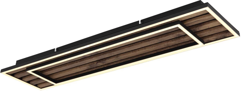 ceiling light metal black matt, LED - 67345D2