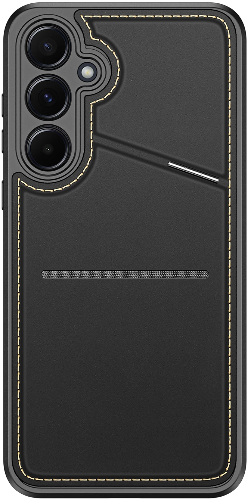 Dux Ducis Rafi II Case for Samsung Galaxy S25 with Stand and Wallet - Black