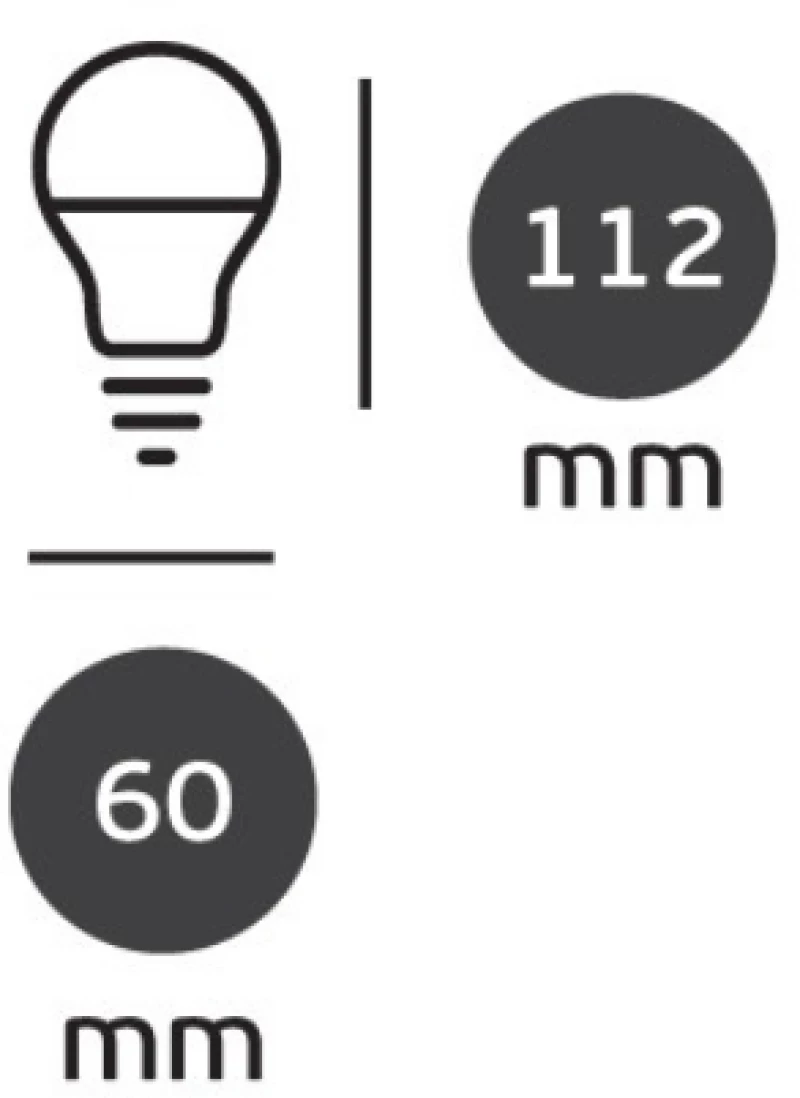 Λάμπα Led A60 E27 11W Φυσικό Λευκό VK 03045-039742 E27