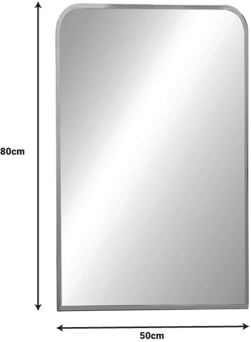 Καθρέπτης Classy Inart ασημί αλουμίνιο 50x2.5x80εκ (1 τμχ.)