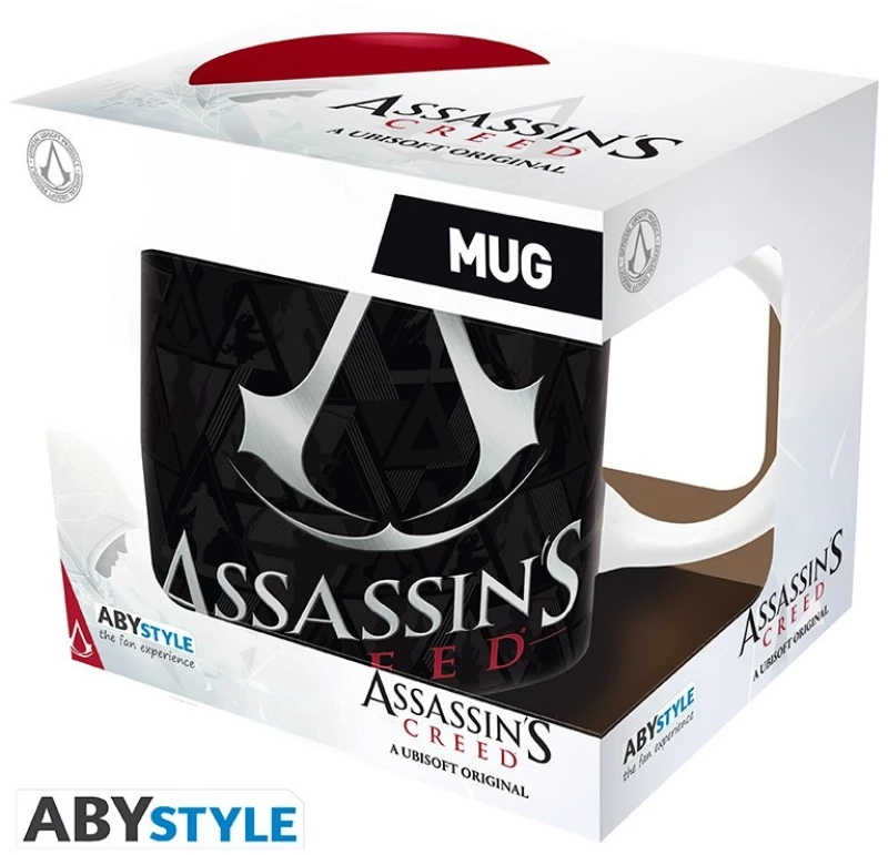 ASSASSIN'S CREED - Mug - 320 ml - Crest black & red - subli x2 / Fan Shop and Merchandise