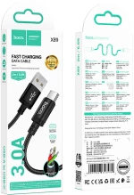 Καλώδιο σύνδεσης Hoco X89 Wind USB-A σε USB-C 3A Μαύρο 2m