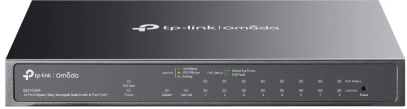 TP-Link Omada ES210GMP network switch Managed Gigabit Ethernet (10/100/1000) Power over Ethernet (PoE) Black