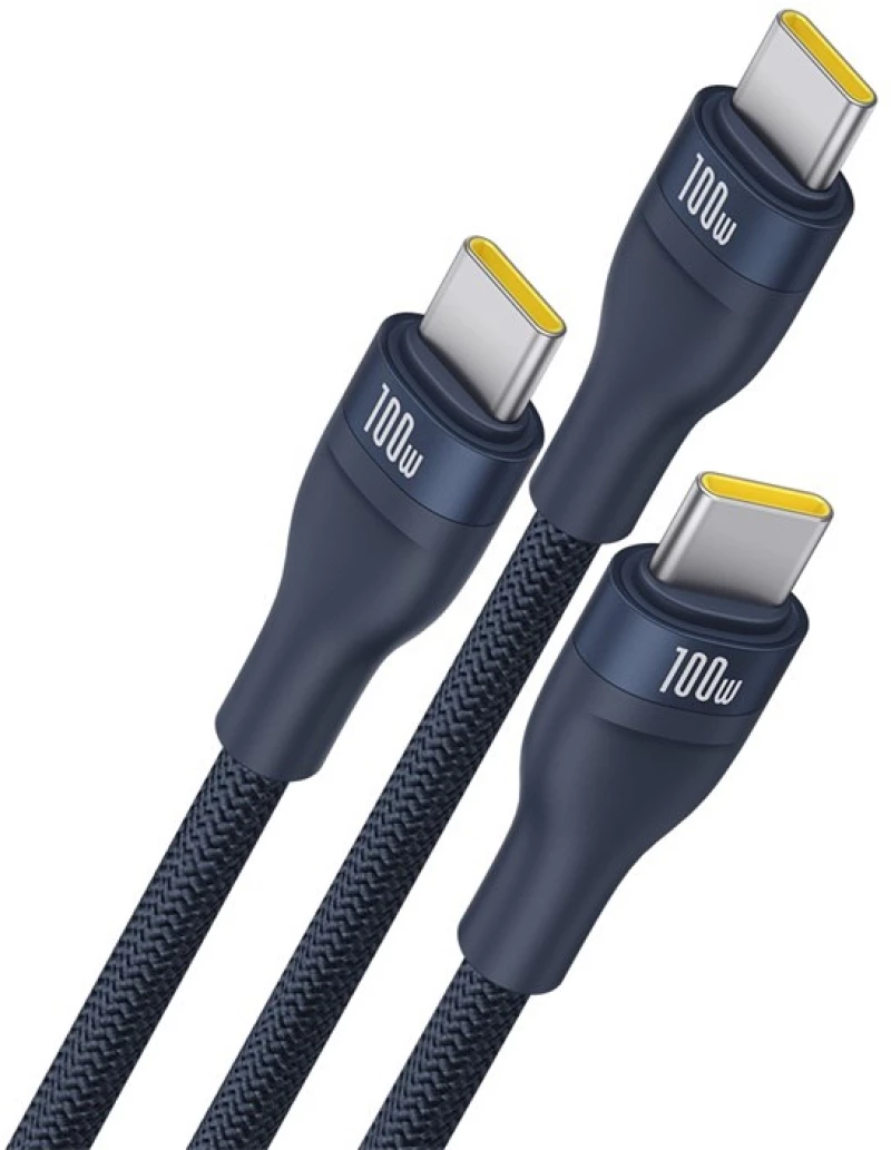 Baseus Flash Series Type C to C+C+C fast charging cable 480 Mbps Blue