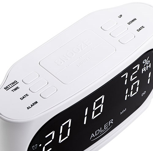 Alarm clock ADLER AD 1186 white