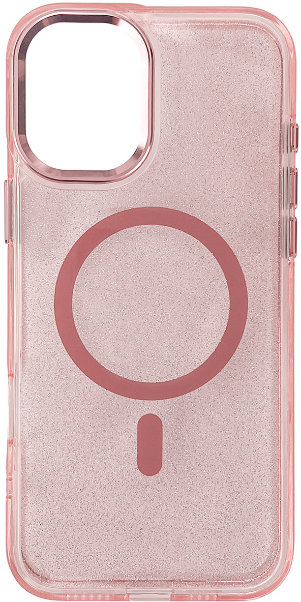 Wozinsky Glitter Case with Mag Safe for Samsung Galaxy S24 FE - Pink with Glitter