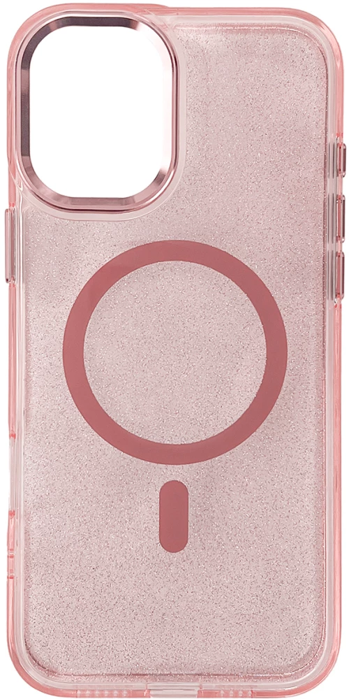 Wozinsky Glitter Case with Mag Safe for Samsung Galaxy S24 FE - Pink with Glitter