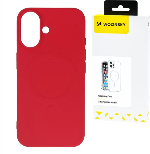Wozinsky Liquid Silicone Case MagSafe for Samsung Galaxy S24 FE - red