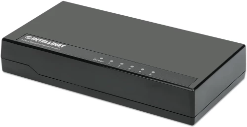 Intellinet 5-Port Gigabit Ethernet Switch Desktop Size, Plastic, IEEE 802.3az (Energy Efficient Ethernet), Black