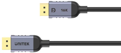 UNITEK C1628GY01-1.5M DisplayPort cable Black, Grey
