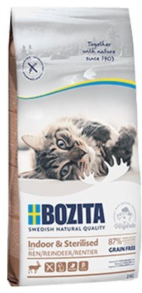 Bozita Indoor&Sterilised Grain free Reindeer 10kg