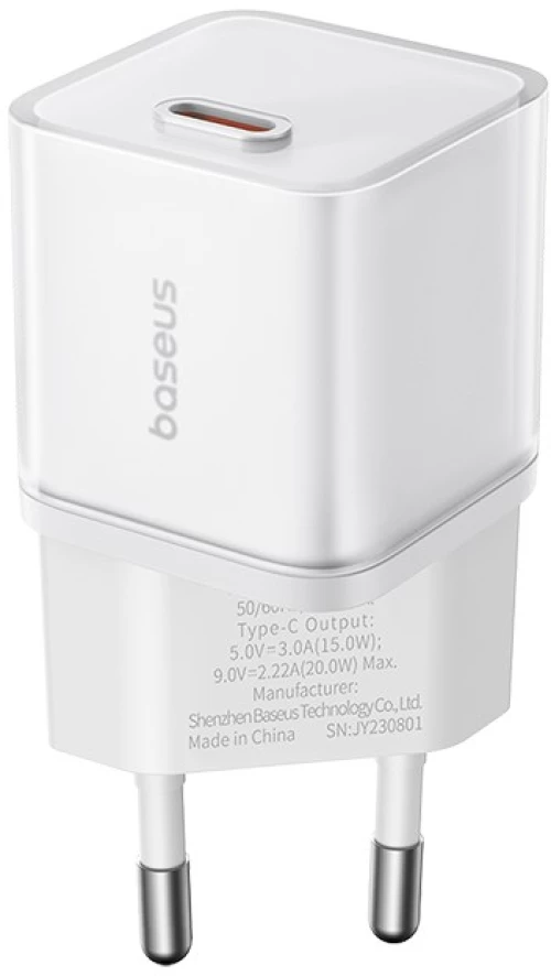 Baseus GAN5S P10162503213-00 Mains Charger 20 W White