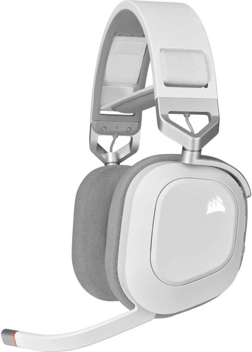 Corsair HS80 RGB Headset Wireless Head-band Gaming White