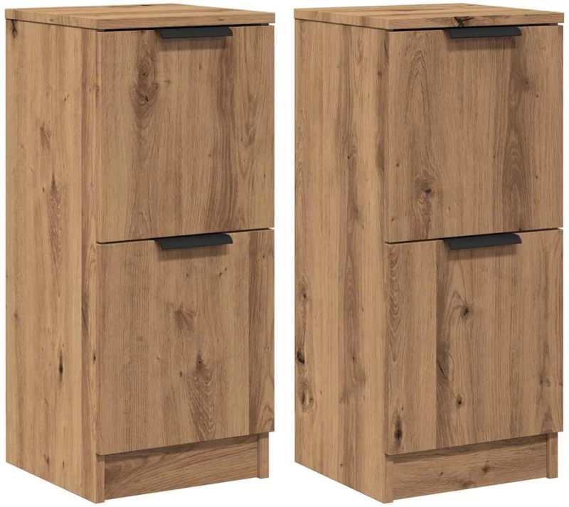 vidaXL Sideboards 2 τεμάχια Artisan Oak 30x30x70cm Κατασκευασμένο ξύλο