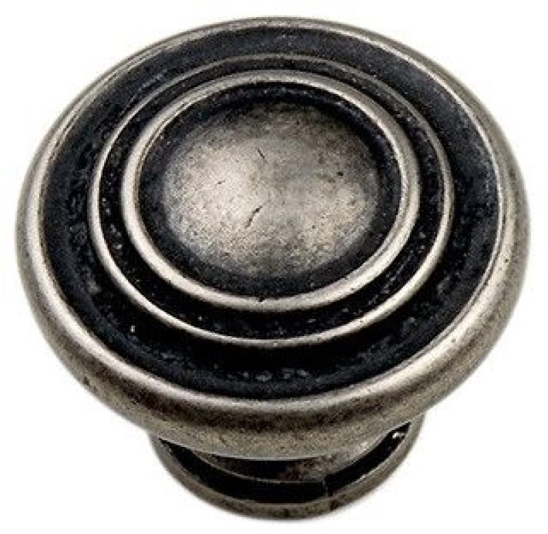 Roline 577 Πόμολο Επίπλου από Ζάμακ Old Silver Φ33mm