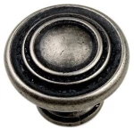 Roline 577 Πόμολο Επίπλου από Ζάμακ Old Silver Φ33mm