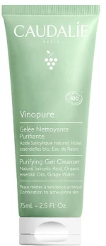 Caudalie | Vinopure Purifying Gel Cleanser Τζελ Καθαρισμού Προσώπου | 75ml