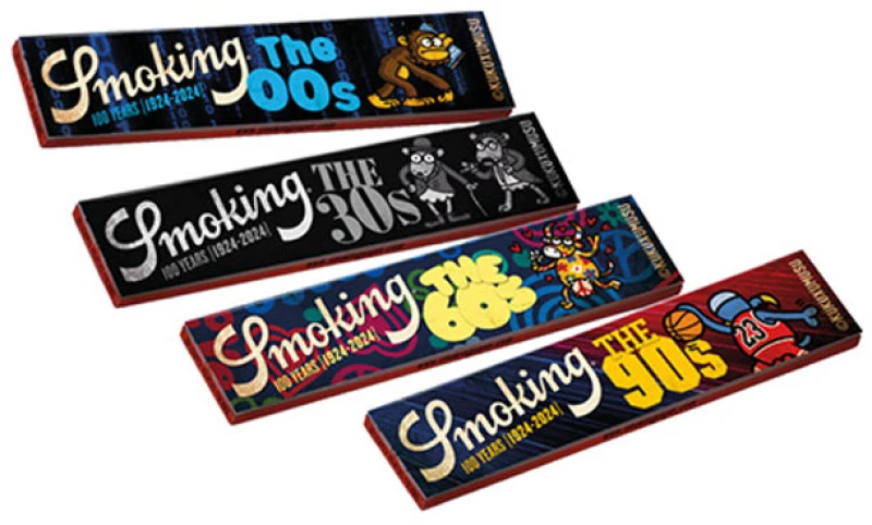 Smoking Χαρτάκια - Μαύρο 100th Anniversary Special Edition King Size - 10τεμ. (Ολα τα Σχέδια)