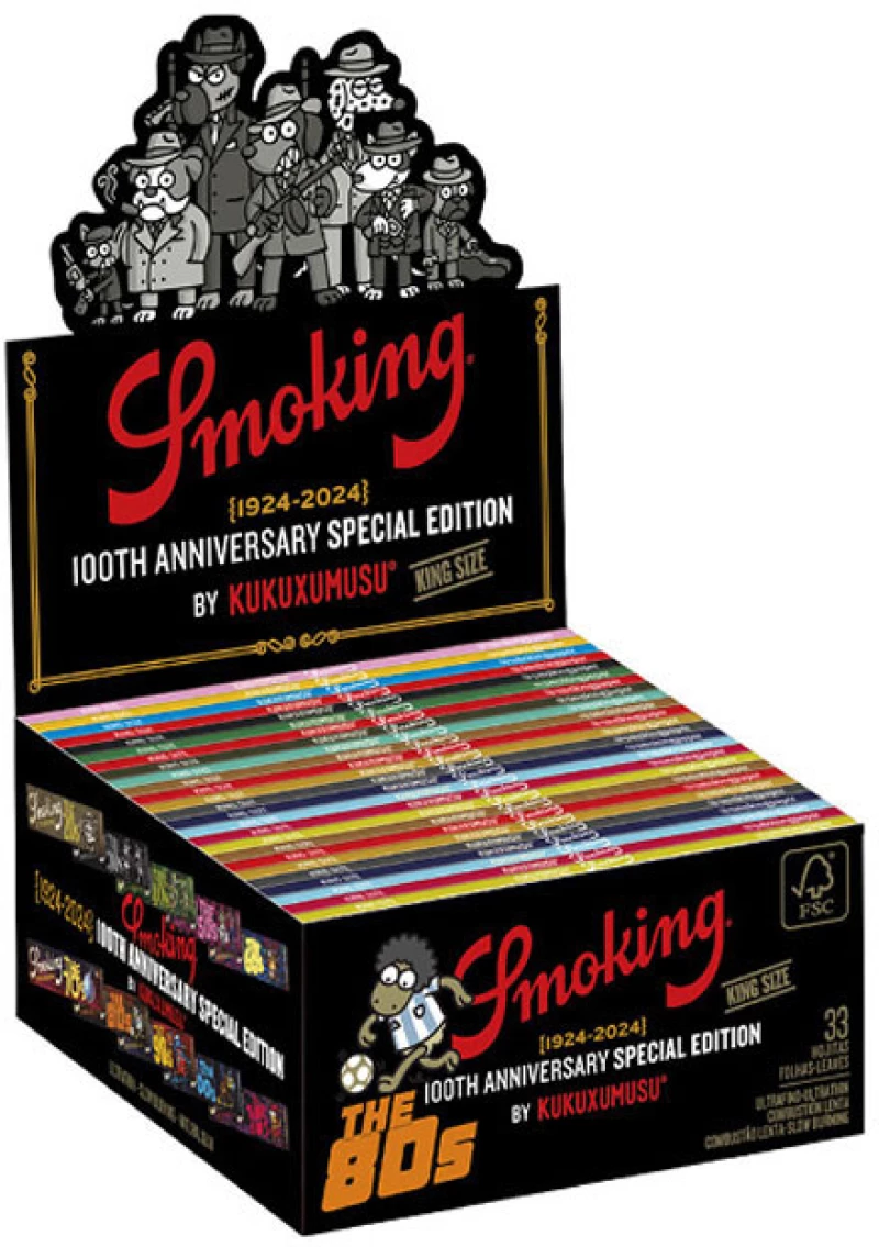 Smoking Χαρτάκια - Μαύρο 100th Anniversary Special Edition King Size - 10τεμ. (Ολα τα Σχέδια)