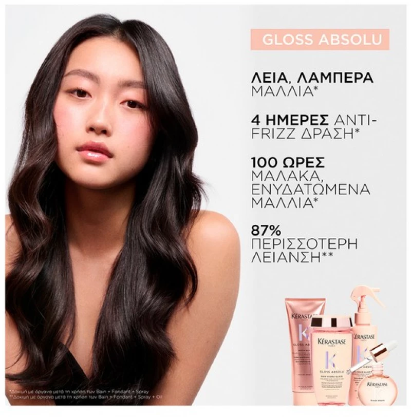 Kerastase Gloss Absolu Bain Hydra-Glaze Σαμπουάν Για Λεία & Λαμπερά Μαλλιά 250ml