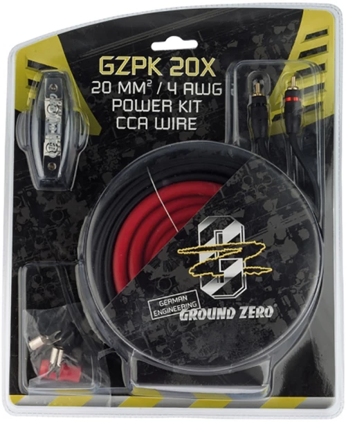 Ground Zero GZPK-20X Κιτ καλωδίωσης για σύνδεση ενισχυτή