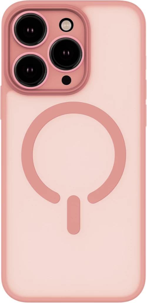 ObaStyle Semiclear Ματ Θήκη MagSafe για iPhone 14 Pro Max - Ροζ