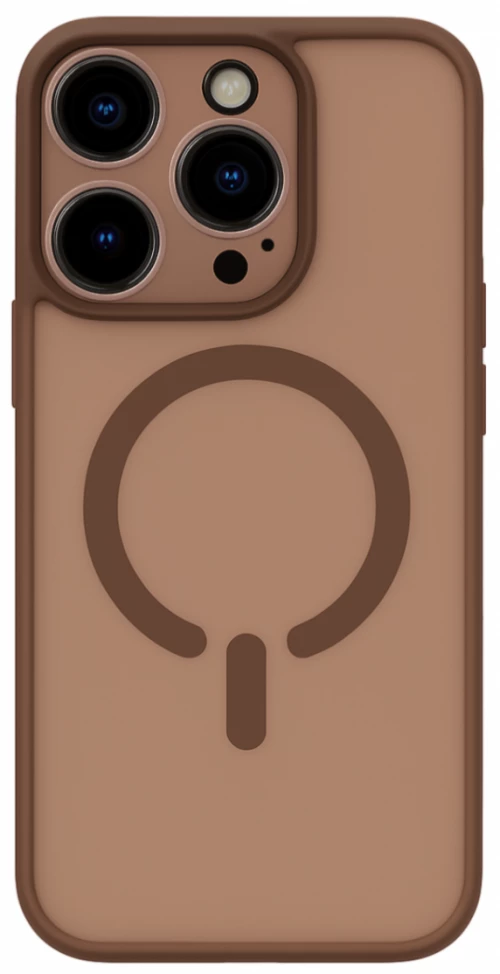 ObaStyle Semiclear Ματ Θήκη MagSafe για iPhone 14 Pro Max - Καφέ