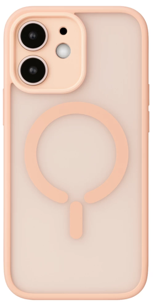 ObaStyle Semiclear Ματ Θήκη MagSafe για iPhone 11 - Ροζ