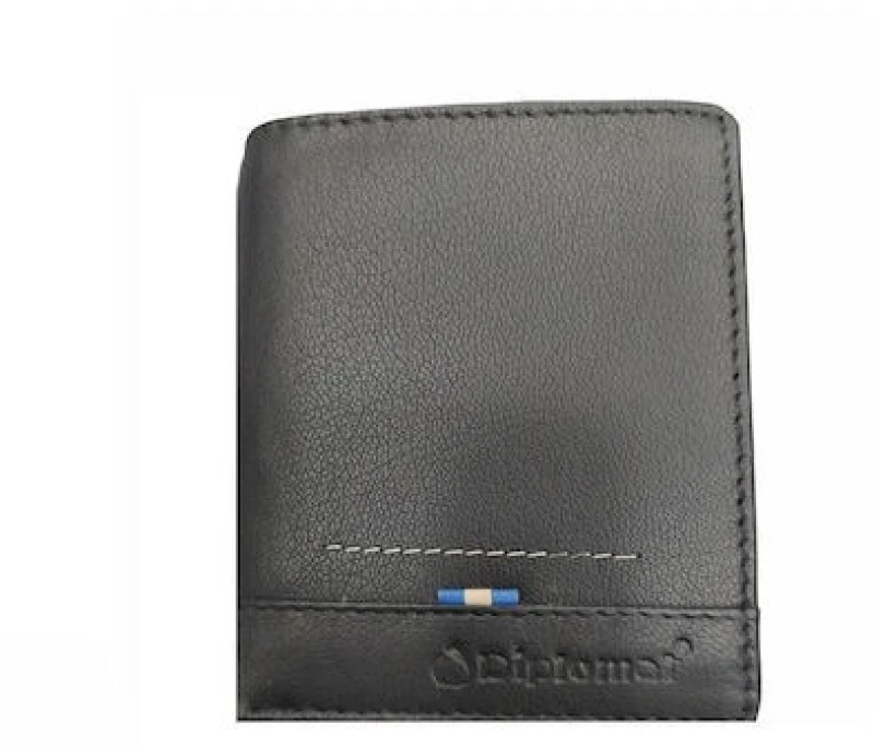 Diplomat MN113 Blue, Ανδρικό Πορτοφόλι, Δερμάτινο, Μαύρο