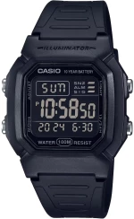 Casio W-800H-1B,Καουτσούκ, Μαύρο
