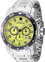 Invicta 47561, Χρονογράφος, Stainless Steel, Με Μπρασελέ, TE, Ασημί