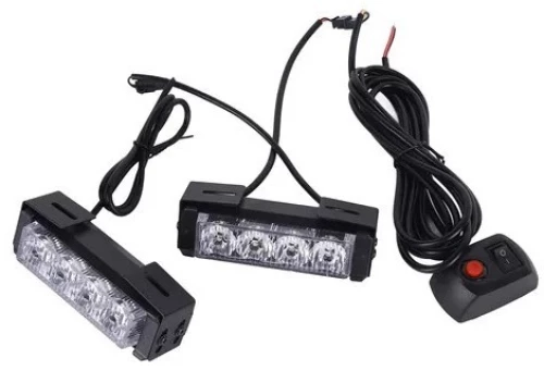 LED Strobe φώτα μπλε 12V