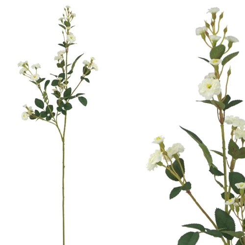 Κλαδί Τριανταφυλλάκι Λευκό Υ75Cm