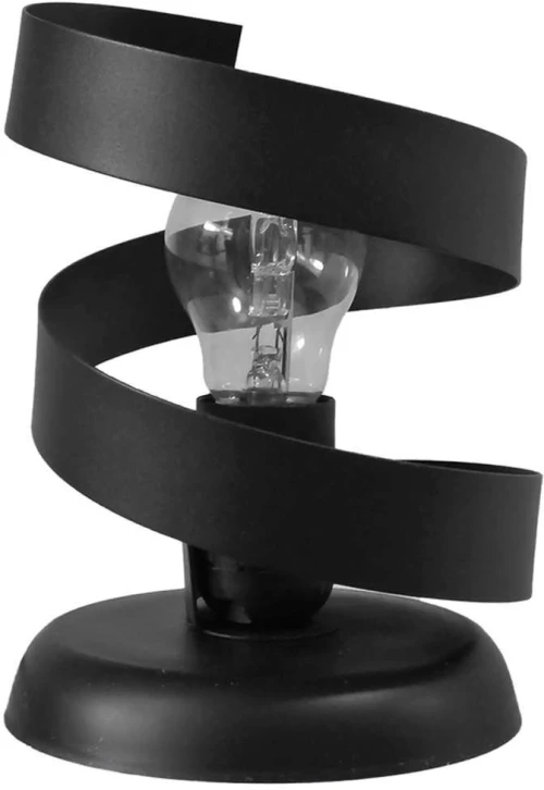 Φωτιστικό Επιτραπέζιο Flexi-01Pr 34-0316 Με Έλασμα Φ15x20cm Black Heronia