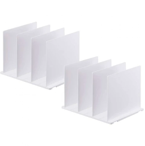 Βάσεις Οργάνωσης Βιβλίων - Τσαντών (Σετ 2Τμχ) YMZK4956 24x31,8x21cm White Yamazaki ABS