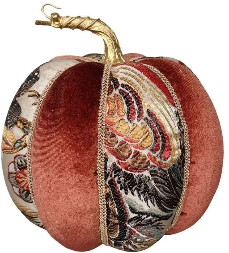 Χριστουγεννιάτικη Φιγούρα Pumpkin Brocade S 030262 19x19x20cm Multi
