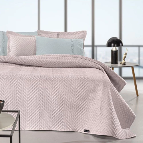 Κουβερλί Hamptons (Σετ 2τμχ) Sepia Guy Laroche Υπέρδιπλo 220x240cm Microfiber