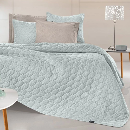 Κουβερλί Kiara (Σετ 2τμχ) Mint Guy Laroche Ημίδιπλο 180x240cm Microfiber