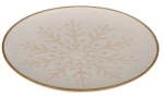 Πιάτο Κεραμικό Χιονονιφάδα 03.58646 25x2,7cm Beige