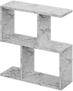 Βοηθητικό Τραπεζάκι Homemania 0249798 60x20x60cm Marble Effect White