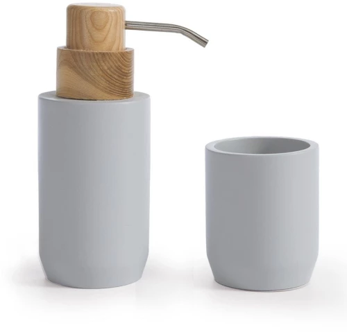 Δοχείο Κρεμοσάπουνου Feran 7,5x12 Grey Nef-Nef Homeware Πολυρεσίνη