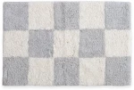 Ταπέτο Μπάνιου Chess Light Grey Nef-Nef Homeware 50 X 80 100% Βαμβάκι