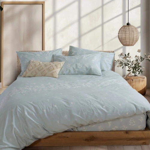 Σεντόνια Claris (Σετ 4τμχ) Sky Blue Nef-Nef Homeware Υπέρδιπλo 240x270cm 100% Βαμβάκι