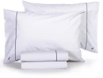 Σεντόνια Nau Wave Solid (Σετ 4τμχ) White Nautica Υπέρδιπλo 240x270cm 100% Βαμβάκι