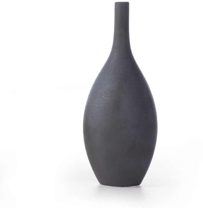 Βαζάκι Διακοσμητικό Κεραμικό Piccoco 8Χ19,5 Black Nef-Nef Homeware Κεραμικό