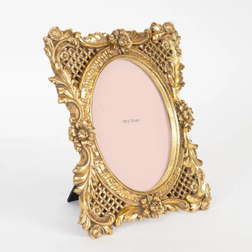 Κορνίζα Για Φωτογραφία 10x15cm 756-12081 17,7x1x22,8x1,8cm Gold Estheti Home Πολυρεσίνη